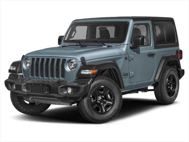 2026 Jeep Wrangler WRANGLER 2-DOOR SPORT S in Anvil Clear-Coat Exterior Paint — front three-quarter view