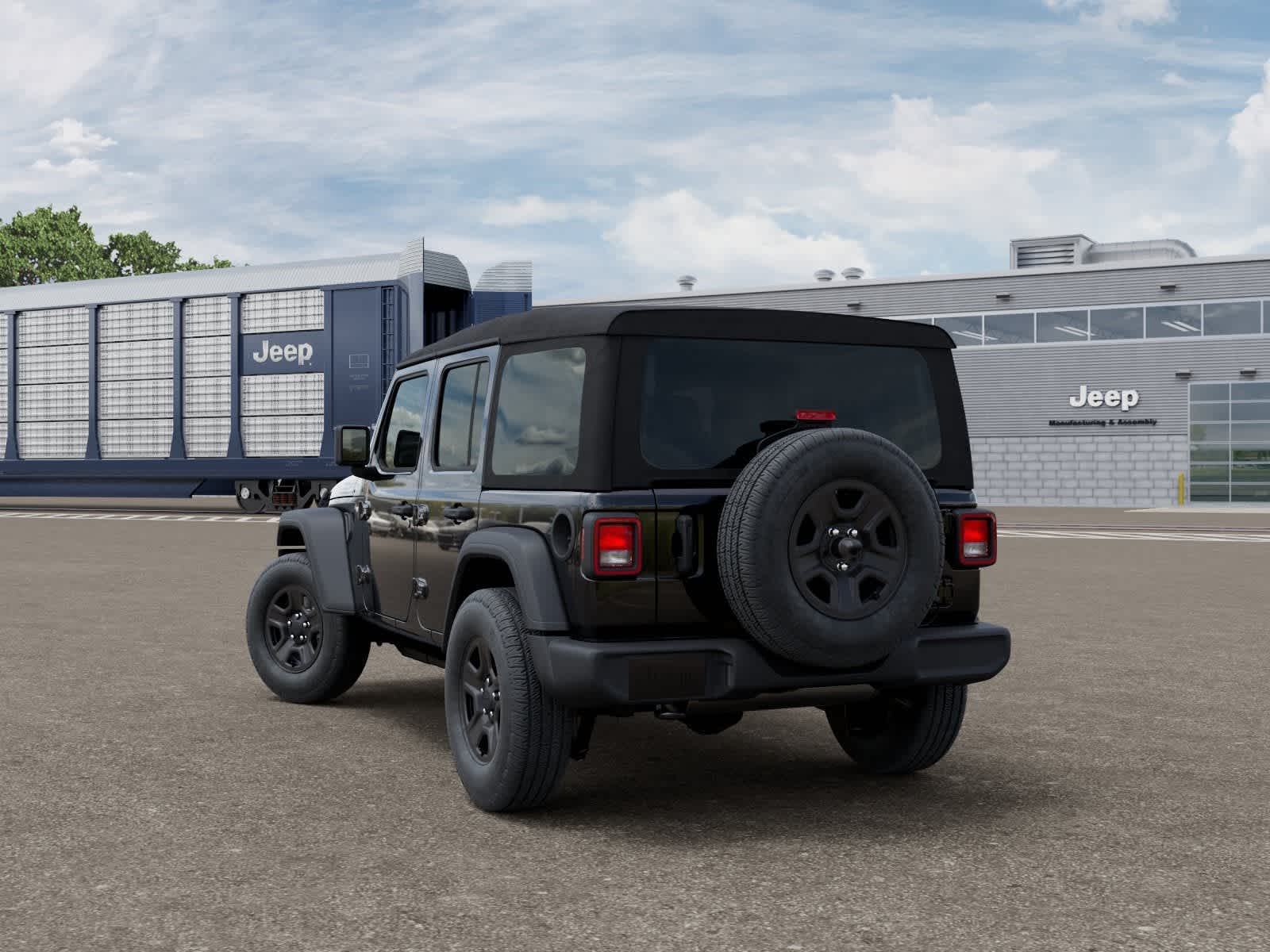 2026 Jeep Wrangler — rear three-quarter view