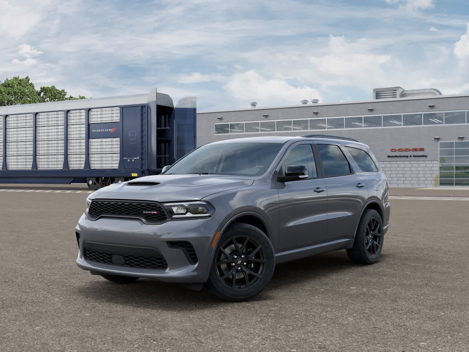2026 Dodge Durango DURANGO GT PLUS AWD HEMI V8 in Destroyer Gray Clear-Coat Exterior Paint — front three-quarter view