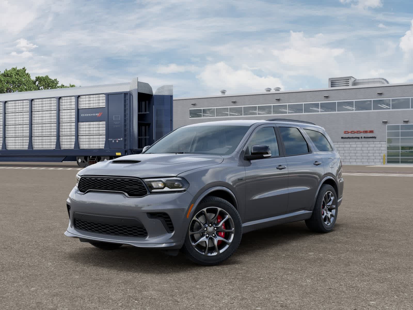 2026 Dodge Durango DURANGO R/T 392 AWD LAUNCH EDITION in Destroyer Gray Clear-Coat Exterior Paint — front three-quarter view